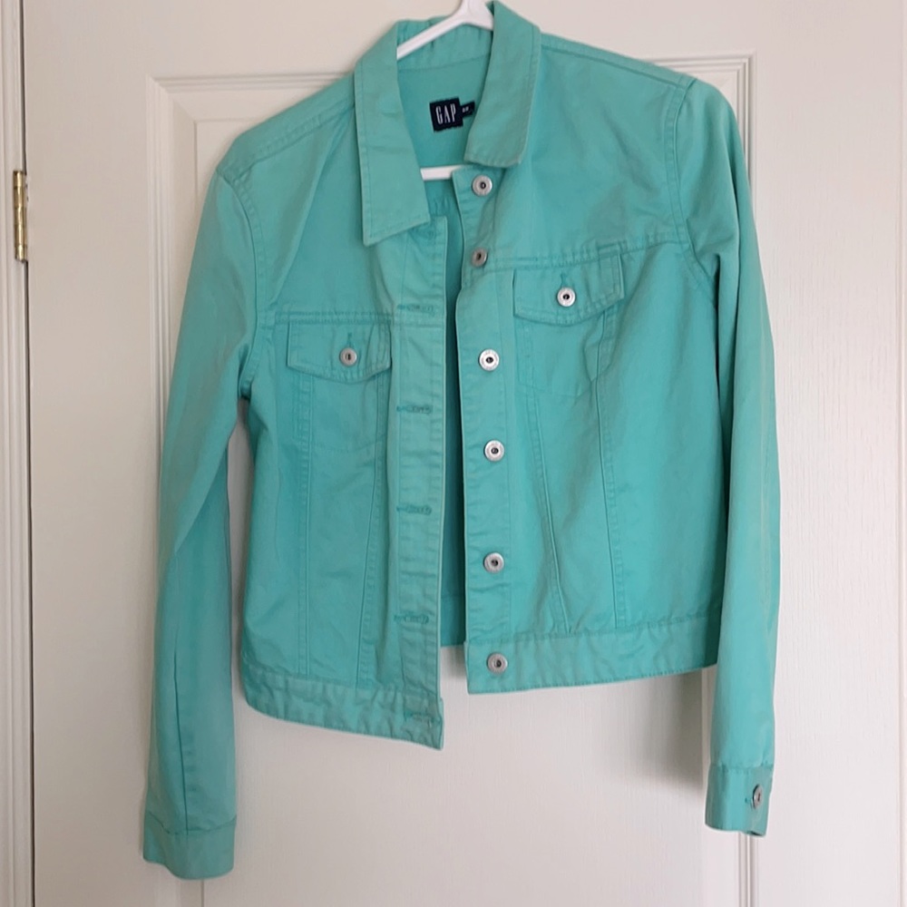 Jacket jeans turquoise